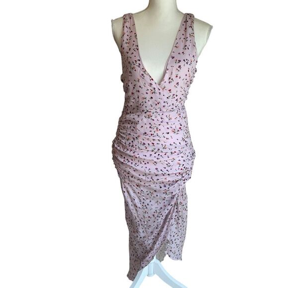 Nicholas Floral Drape Front Dress Size 6 - Picture 4 of 8